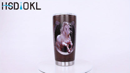 Horse Print Stainless Steel Tumbler