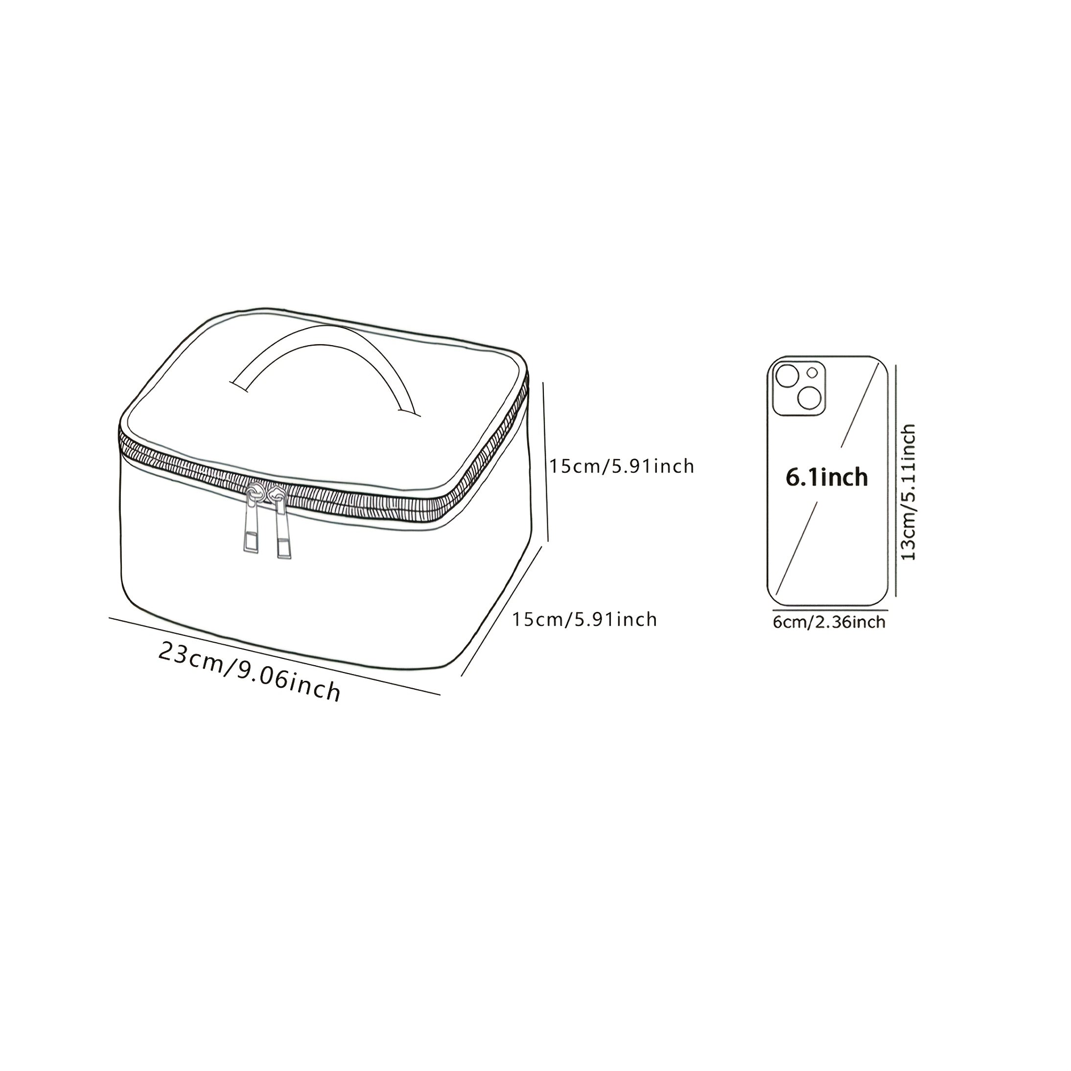 Horse Pattern Cosmetic Case Travel Organizer for Makeup, Brushes & Accessories - Durable Polyester Fabric, Spacious Non- Storage Bag with Multiple Compartments, Portable Design with Zip Closure - Cute and Stylish Essential fo