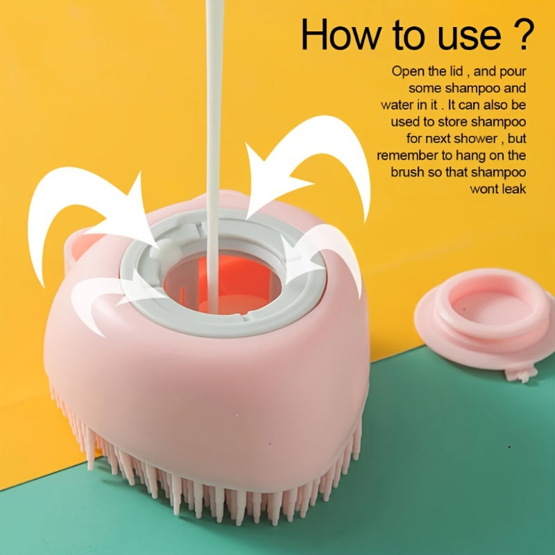 Soft Dog Brush Shampoo Massager