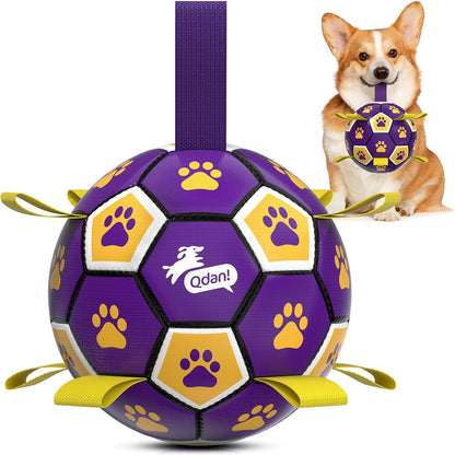 Halloween Dog Toys, Soccer Balls with Straps, 6 Inch Interactive Toys