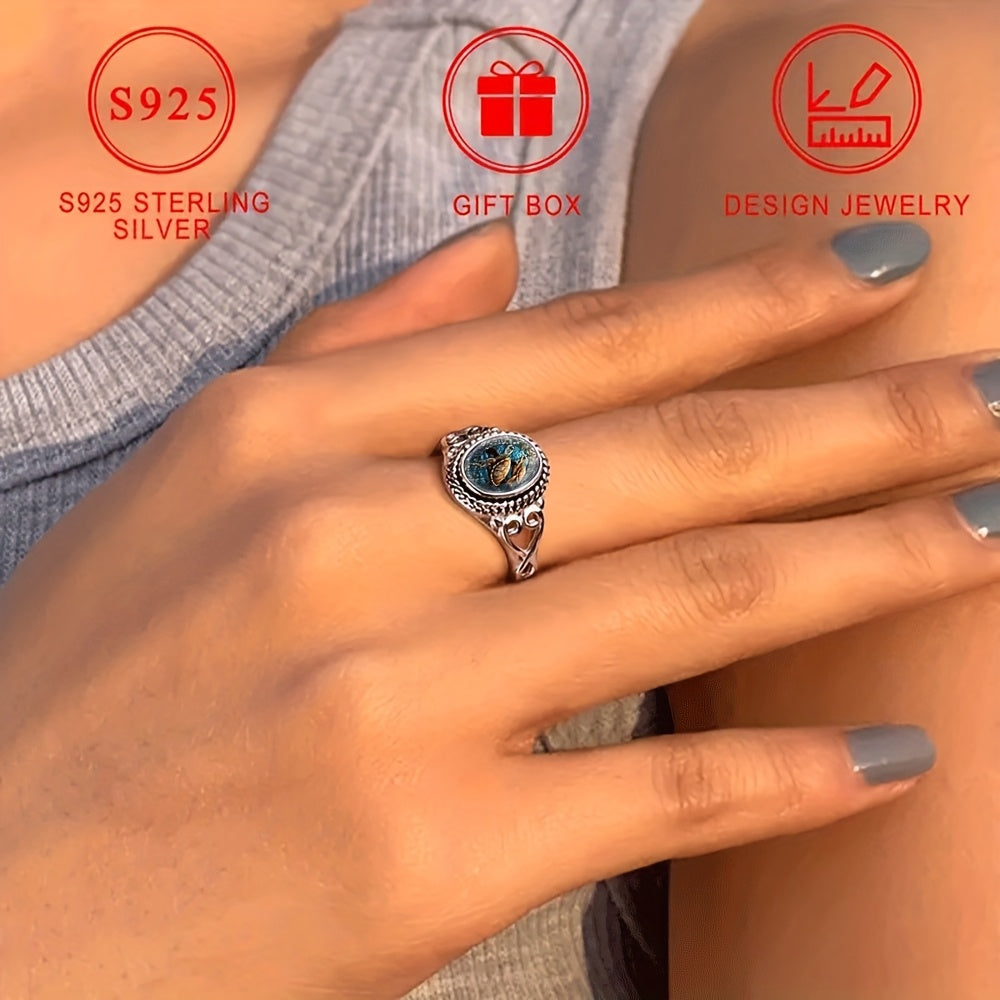 Rings, Stylish Turtles Underwater Bohemian Engagement and Wedding Jewelry, Oval Everyday Gifts, Four Seasons Jewelry | Bohemian Rings | Durable Metal Rings