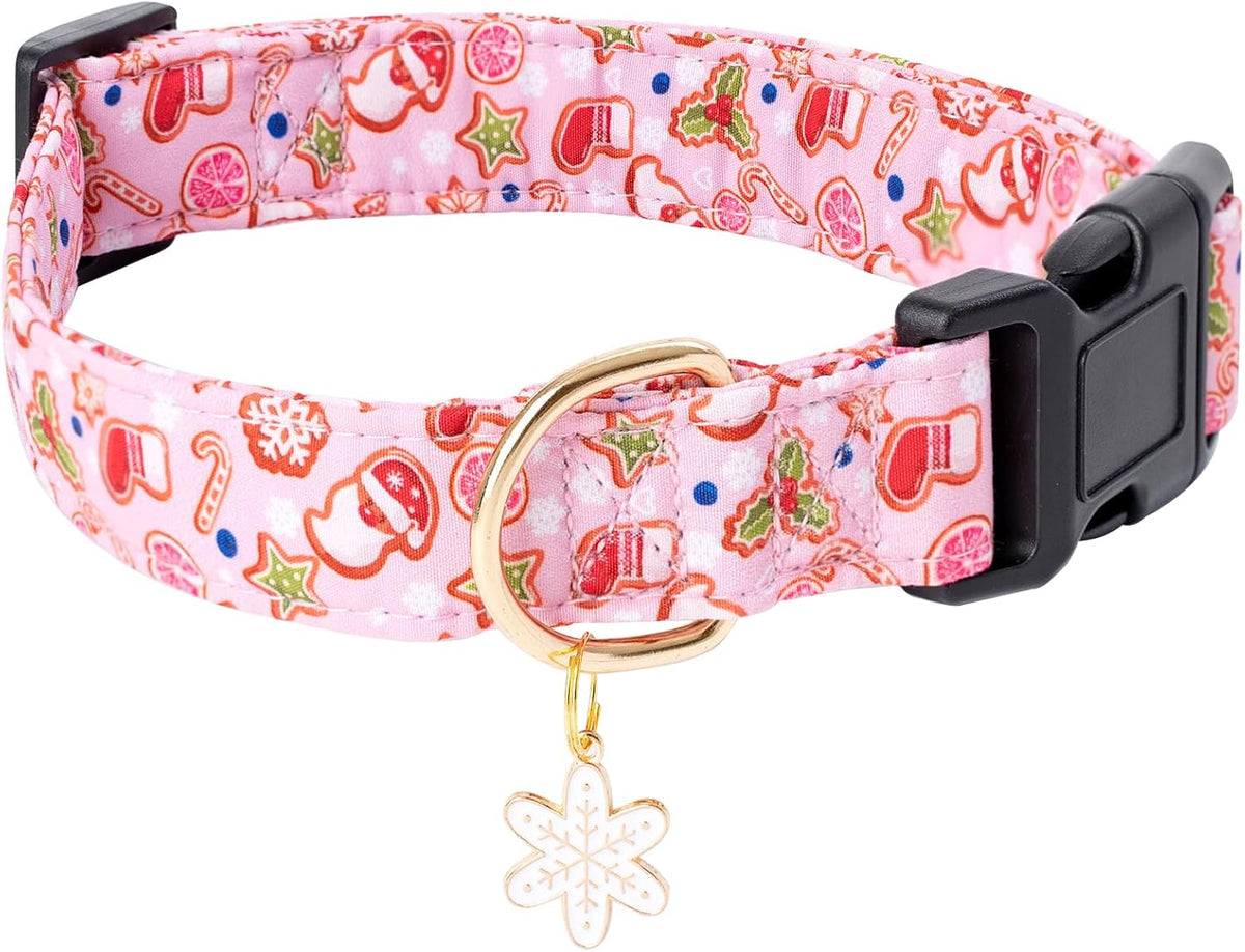 Pink Halloween Dog Collar for Small Medium Large Dogs M