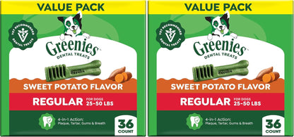 Regular Natural Dental Dog Treats, Pumpkin Spice Flavor, 12 Count