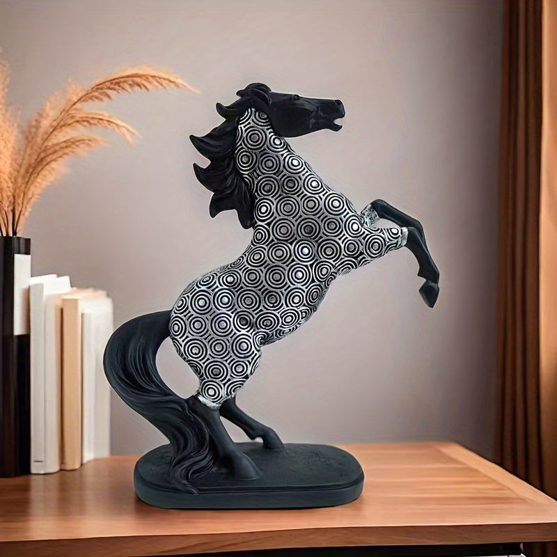 Elegant Resin Horse Statue - Versatile Decor For Living Room, Bedroom, Office Desk & More - Perfect For Home, Hotel Lobby & Special Occasions