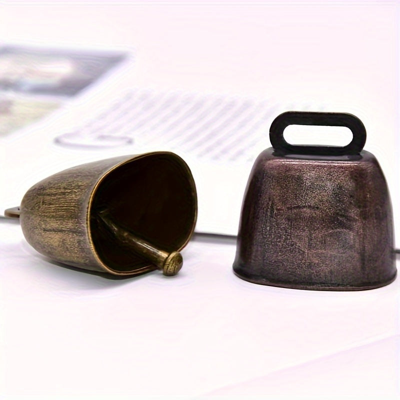 1pc Super Loud Cow Bell, Sheep Bell, Pet Anti Loss DIY Bell, Wind Bell Pendant, Vintage Metal Cow Bell, Cattle, Horse, Sheep Grazing Bell, Farm Animal Anti Loss Bell, Loud And Crisp Dissemination DIY Accessories, Pet Pendant