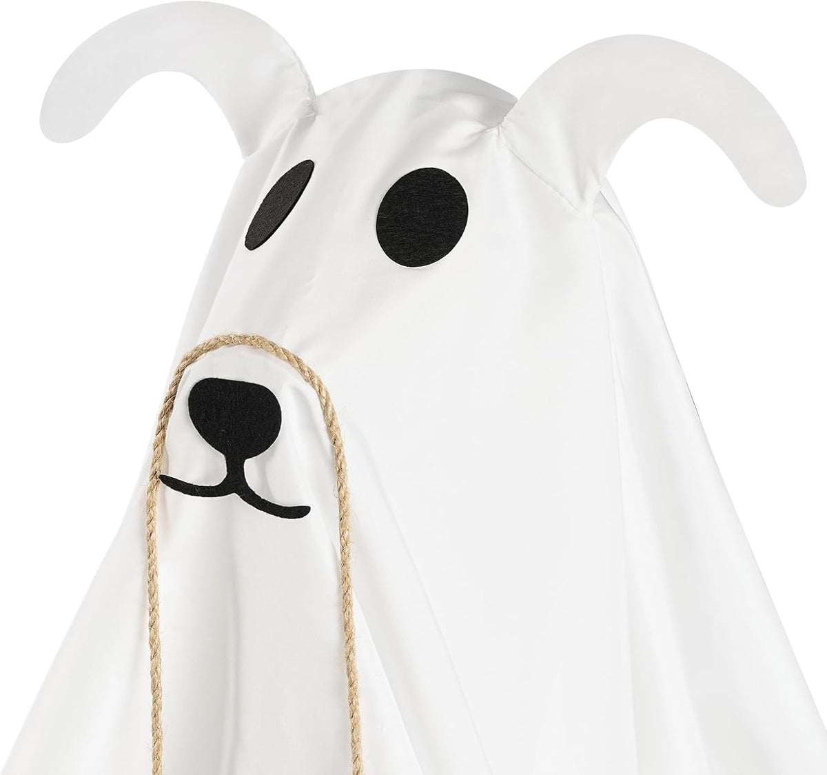 Halloween Decorations, 2.3 FT Light-Up Ghost Dog with Trick or Treat Sign