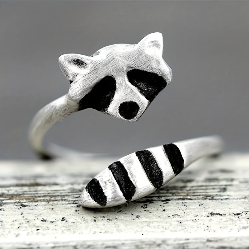 [New Open Raccoon Ring] Creative New Raccoon Open Ring