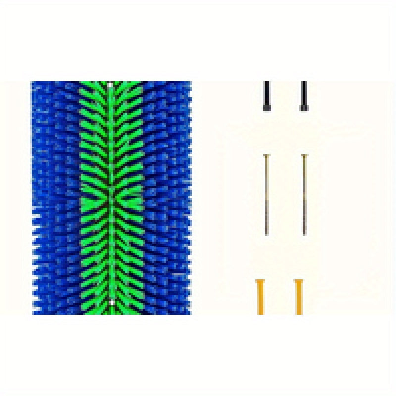 1pc Durable Livestock Scratch Brush, 19.0x8.0 inch- Ideal for Horse, Cow, Sheep Grooming- Includes Screw-On Accessories, No Batteries Required, Horse Grooming Supplies