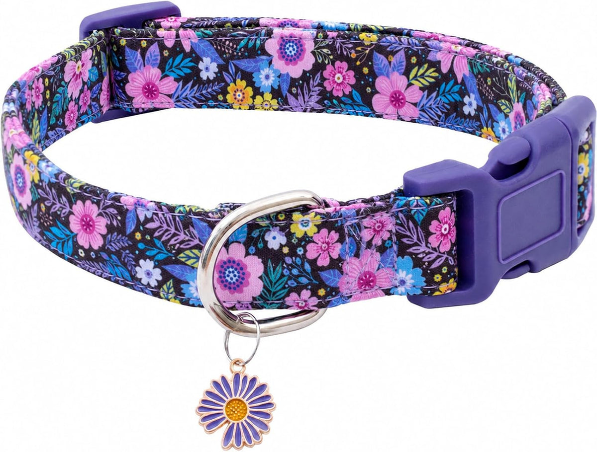 Pink Halloween Dog Collar for Small Medium Large Dogs M