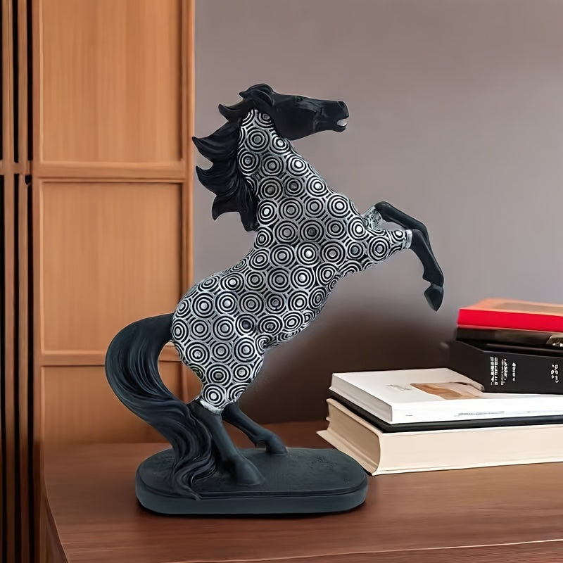 Elegant Resin Horse Statue - Versatile Decor For Living Room, Bedroom, Office Desk & More - Perfect For Home, Hotel Lobby & Special Occasions