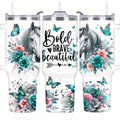 1pc Stainless Steel Tumbler 40oz - Double Wall Vacuum Insulated Travel Mug with Lid, Leak Proof, BPA-Free, Machine Washable, Ideal for Climbing & Sports, Perfect Gift for Horse Lovers, Equestrian, Women, Sister, Animal Enthus