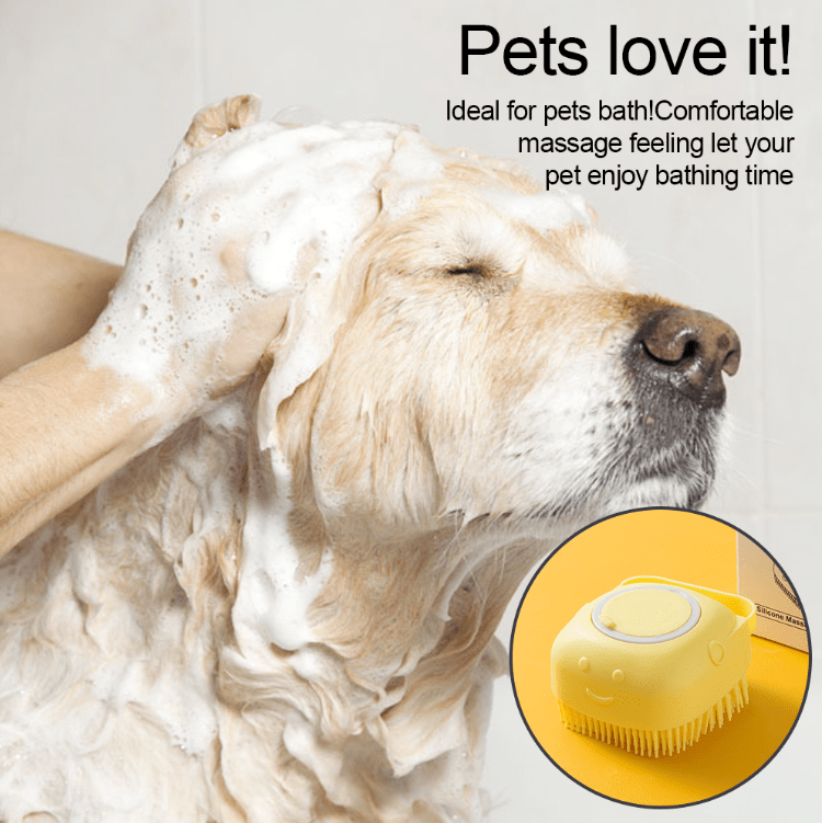 Soft Dog Brush Shampoo Massager