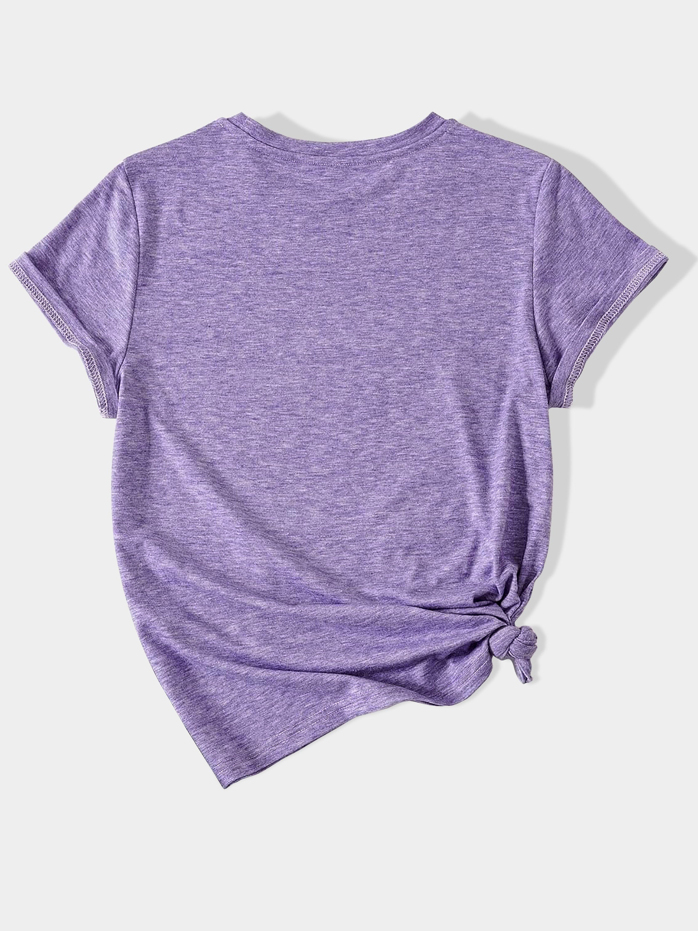 Whimsical Animal Series - Three Little Raccoon Graphic Print Round Neck Short Sleeve Sports T-Shirt - Casual Fashionable, Trendy, Elegant, Retro-Inspired Top for Adult Women