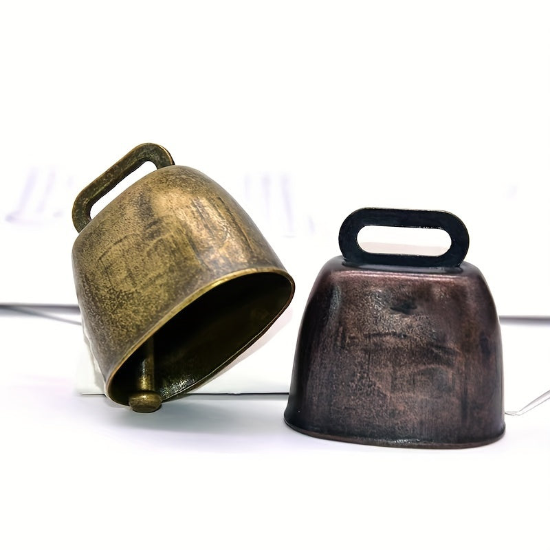 1pc Super Loud Cow Bell, Sheep Bell, Pet Anti Loss DIY Bell, Wind Bell Pendant, Vintage Metal Cow Bell, Cattle, Horse, Sheep Grazing Bell, Farm Animal Anti Loss Bell, Loud And Crisp Dissemination DIY Accessories, Pet Pendant
