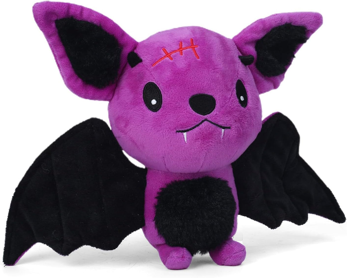 Halloween Dog Toys for Aggressive Chewers, Squeaky Plush Bat with Crinkle Paper, Durable Interactive Chew Toys for Small, Medium & Large Dogs, Indoor Outdoor Play Pet Gift