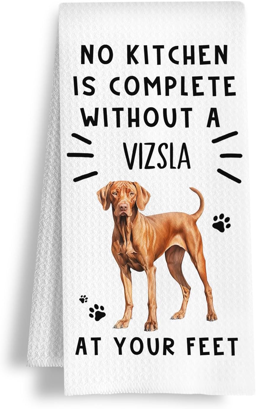 Funny Standard Poodle Hand Towels for Kitchen Home Bathroom Decor, A Kitchen is Not Complete Without A Standard Poodle Dish Towel, Dog Lovers Gift, 16×24 Inch