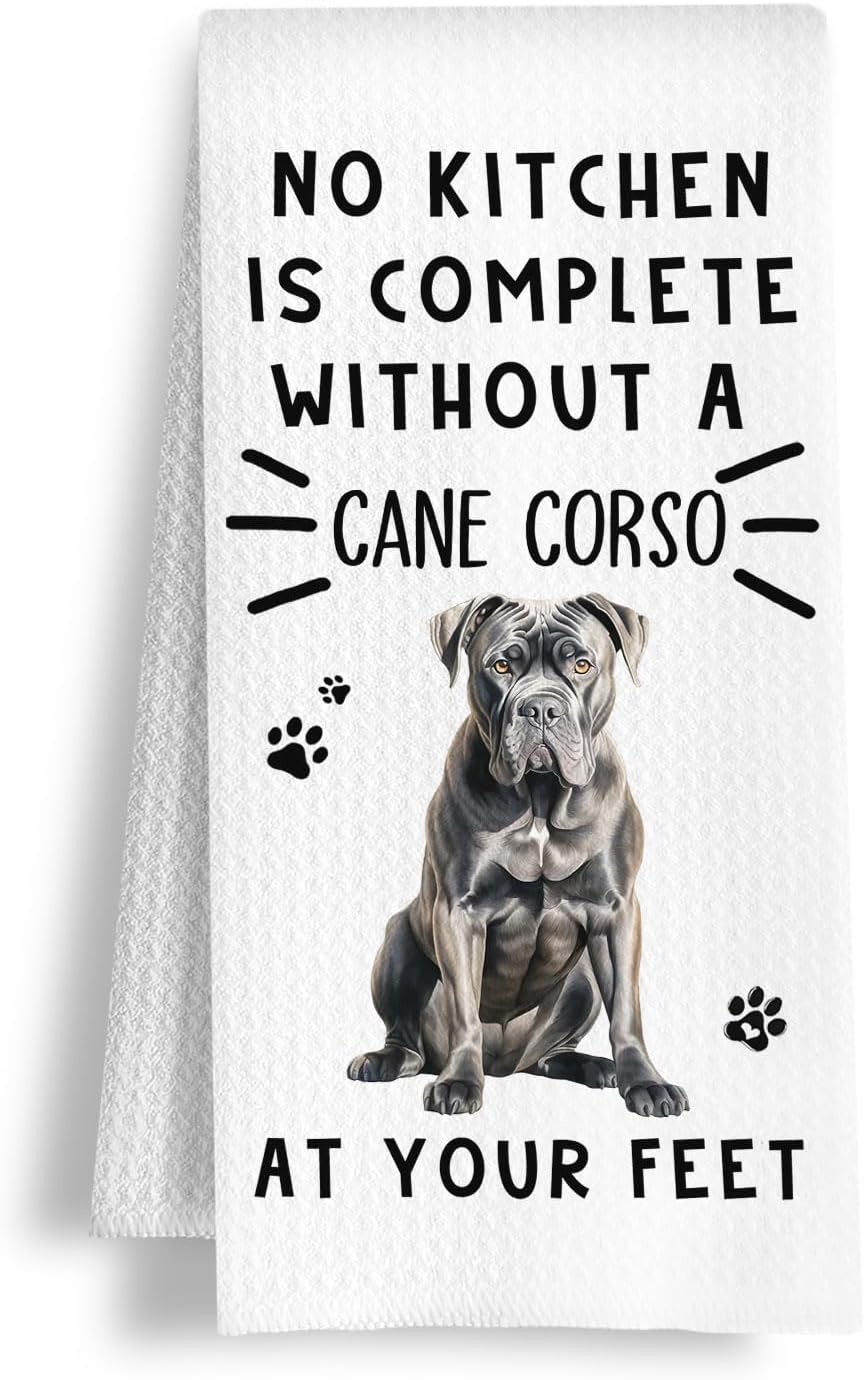 Funny Standard Poodle Hand Towels for Kitchen Home Bathroom Decor, A Kitchen is Not Complete Without A Standard Poodle Dish Towel, Dog Lovers Gift, 16×24 Inch