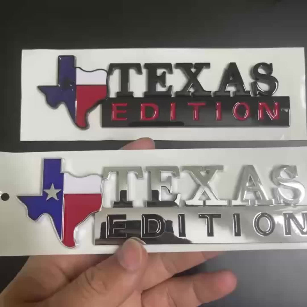 [Modified Texas Lone Star Emblem] A Unique ABS Material Car Emblem, TEXAS Lone Star Modified Car Emblem, Beautiful And Practical Trunk Badge - Leaf Plate Emblem - Side Plate Sticker