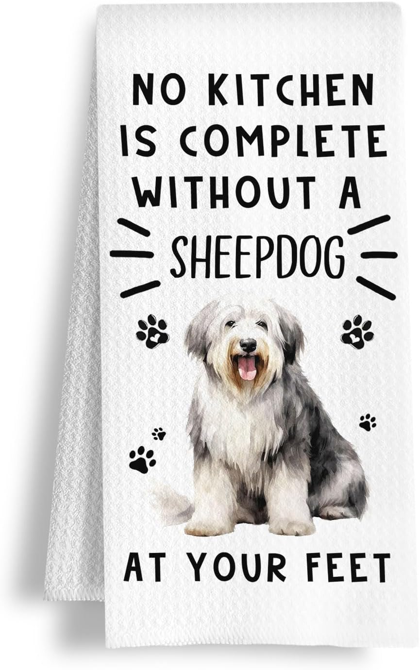Funny Standard Poodle Hand Towels for Kitchen Home Bathroom Decor, A Kitchen is Not Complete Without A Standard Poodle Dish Towel, Dog Lovers Gift, 16×24 Inch