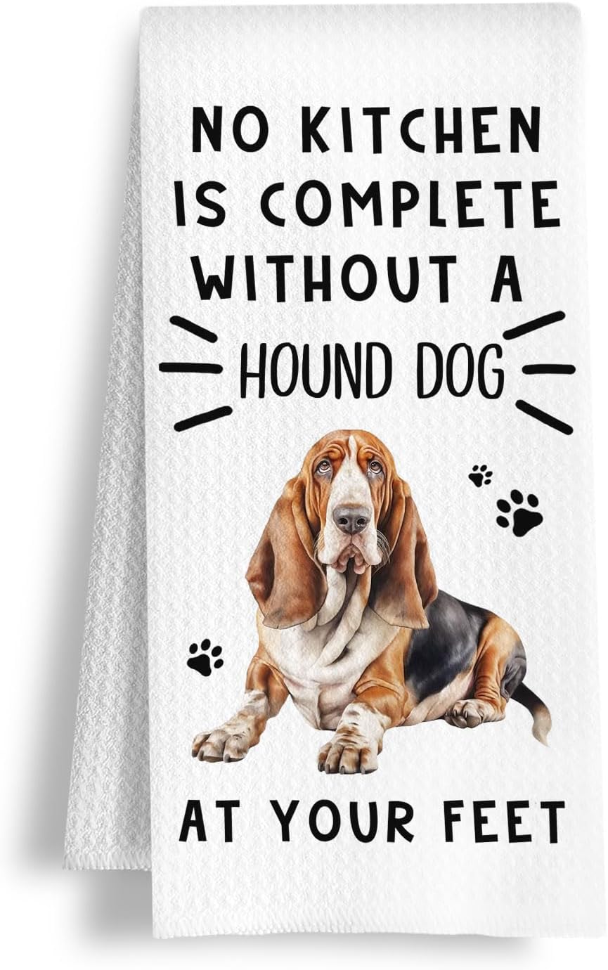 Funny Standard Poodle Hand Towels for Kitchen Home Bathroom Decor, A Kitchen is Not Complete Without A Standard Poodle Dish Towel, Dog Lovers Gift, 16×24 Inch
