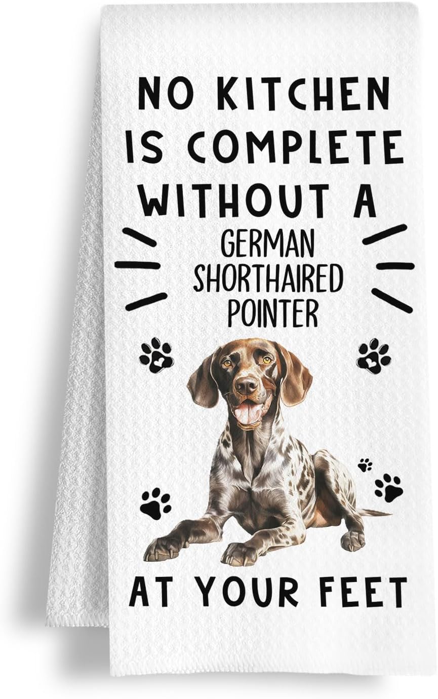 Funny Standard Poodle Hand Towels for Kitchen Home Bathroom Decor, A Kitchen is Not Complete Without A Standard Poodle Dish Towel, Dog Lovers Gift, 16×24 Inch