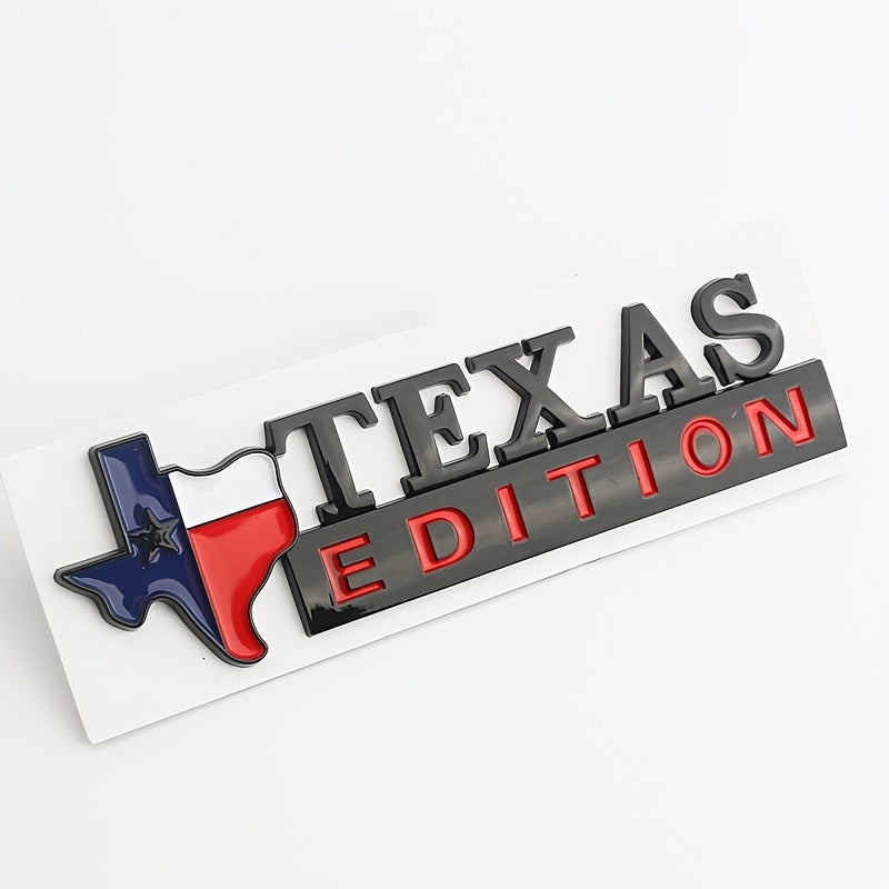 [Modified Texas Lone Star Emblem] A Unique ABS Material Car Emblem, TEXAS Lone Star Modified Car Emblem, Beautiful And Practical Trunk Badge - Leaf Plate Emblem - Side Plate Sticker