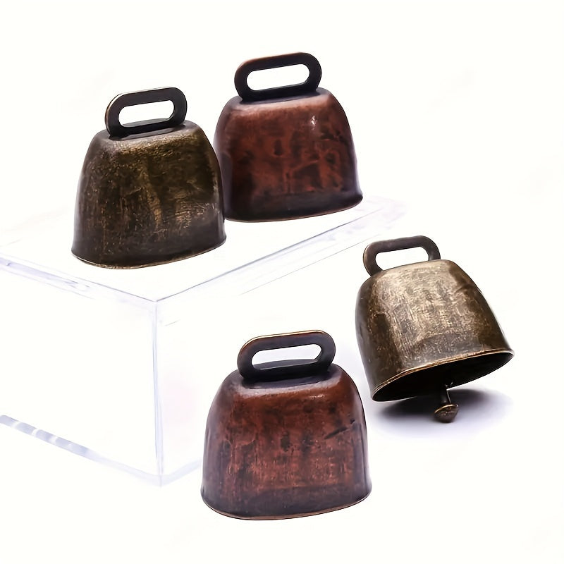 1pc Super Loud Cow Bell, Sheep Bell, Pet Anti Loss DIY Bell, Wind Bell Pendant, Vintage Metal Cow Bell, Cattle, Horse, Sheep Grazing Bell, Farm Animal Anti Loss Bell, Loud And Crisp Dissemination DIY Accessories, Pet Pendant