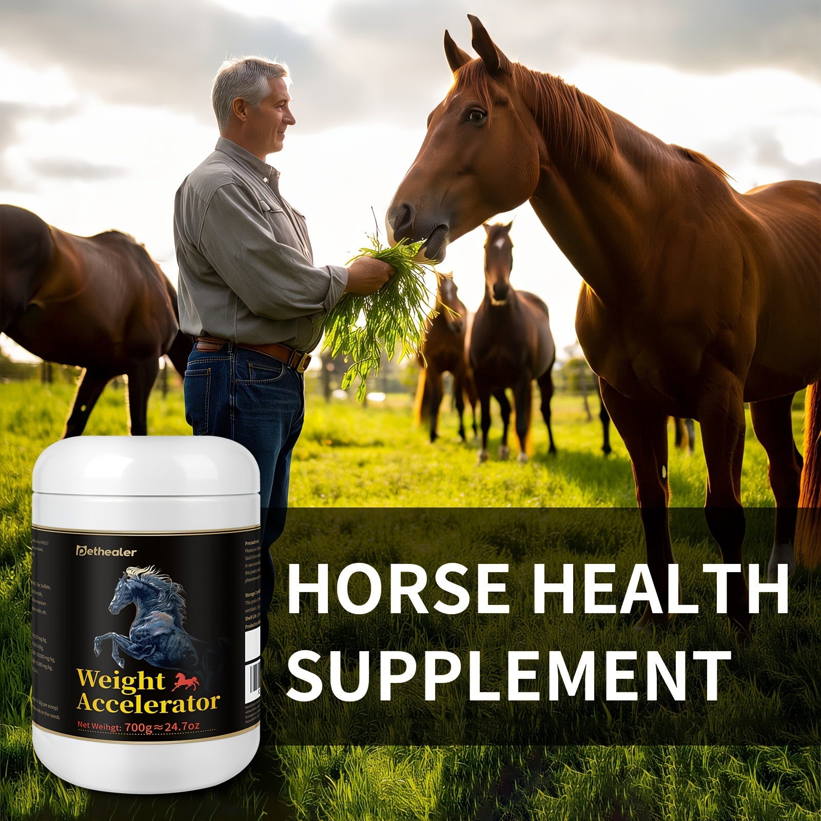 Horse Weight Accelerator, Equine Supplements - Immune And Physical Performance Support Supplements For Horses