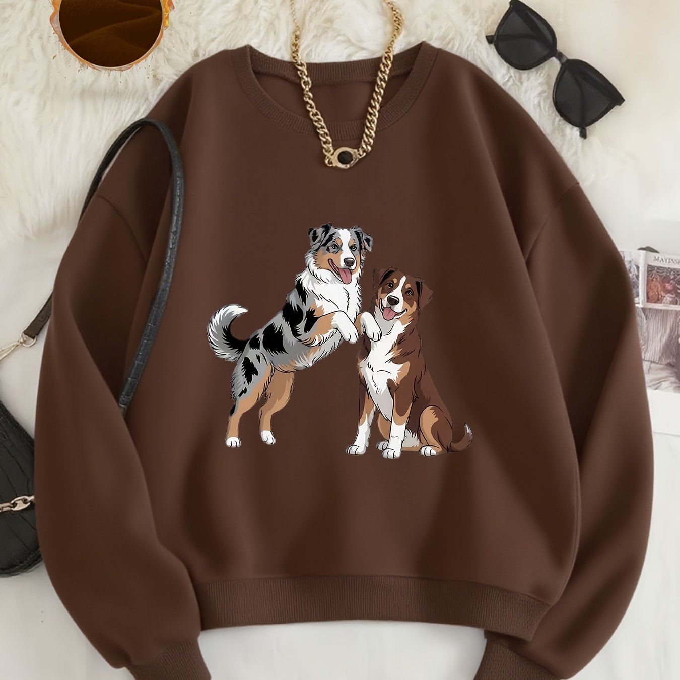Australian Shepherd Dog Print Sweatshirt