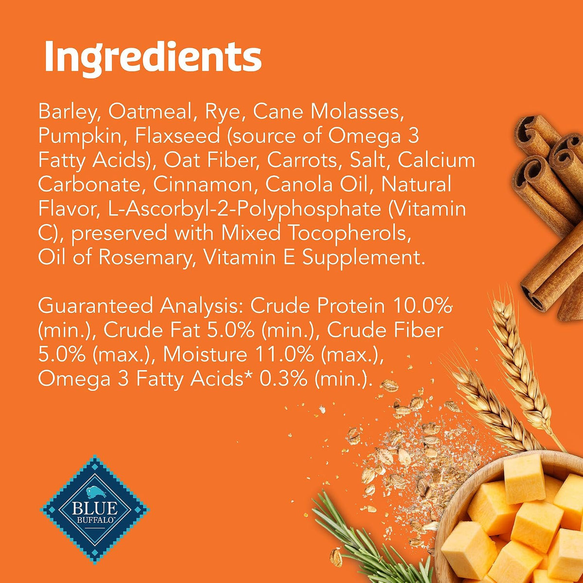 Boo Bars Pumpkin & Cinnamon Dog Biscuits, 11 oz