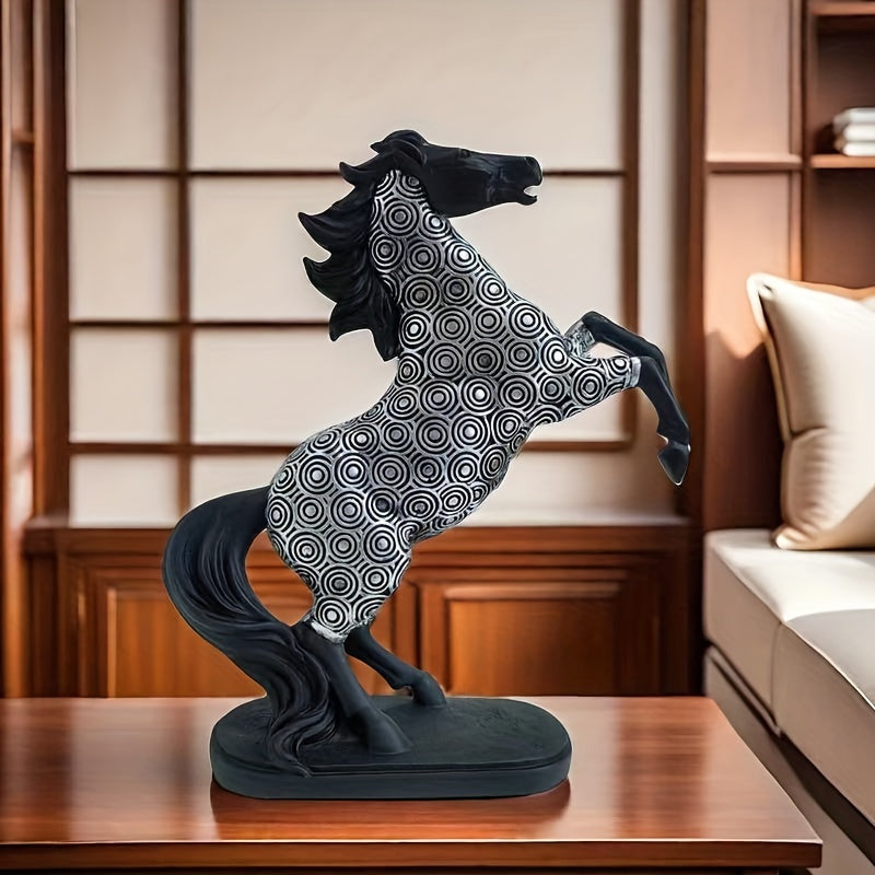 Elegant Resin Horse Statue - Versatile Decor For Living Room, Bedroom, Office Desk & More - Perfect For Home, Hotel Lobby & Special Occasions