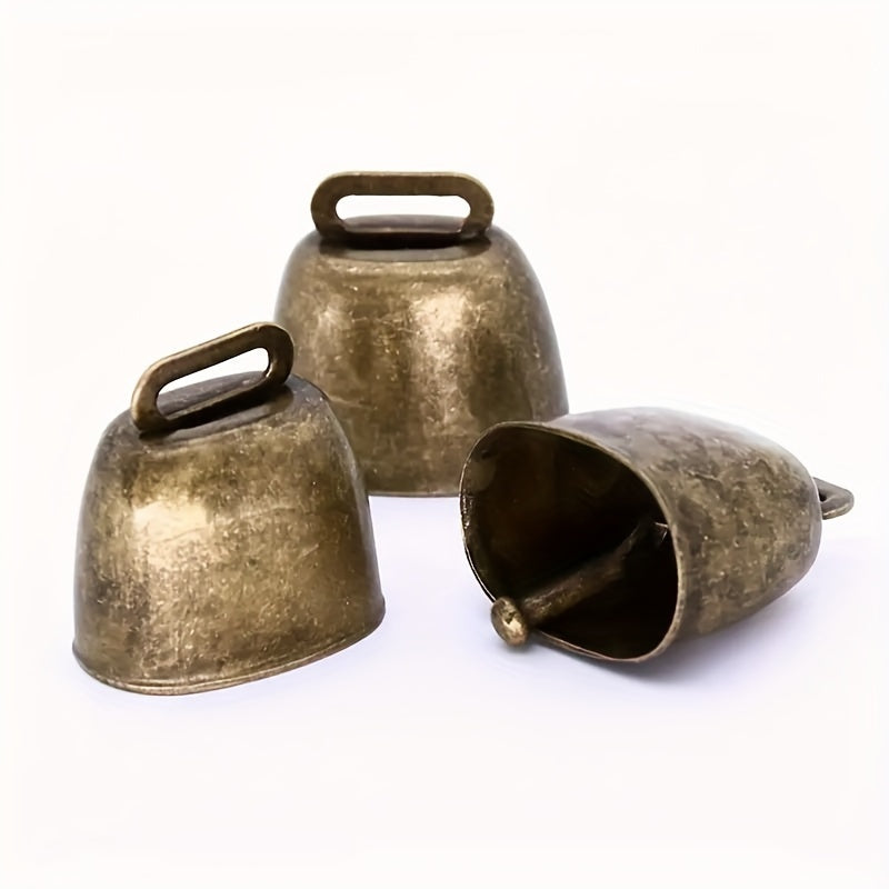 1pc Super Loud Cow Bell, Sheep Bell, Pet Anti Loss DIY Bell, Wind Bell Pendant, Vintage Metal Cow Bell, Cattle, Horse, Sheep Grazing Bell, Farm Animal Anti Loss Bell, Loud And Crisp Dissemination DIY Accessories, Pet Pendant