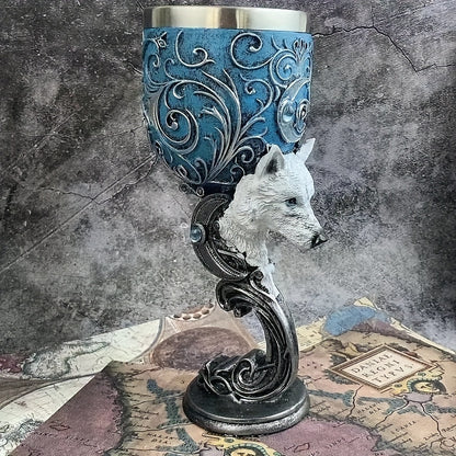 Black Cat Goblet, Mythical Retro European Style Medieval Couple Red Wine Goblet