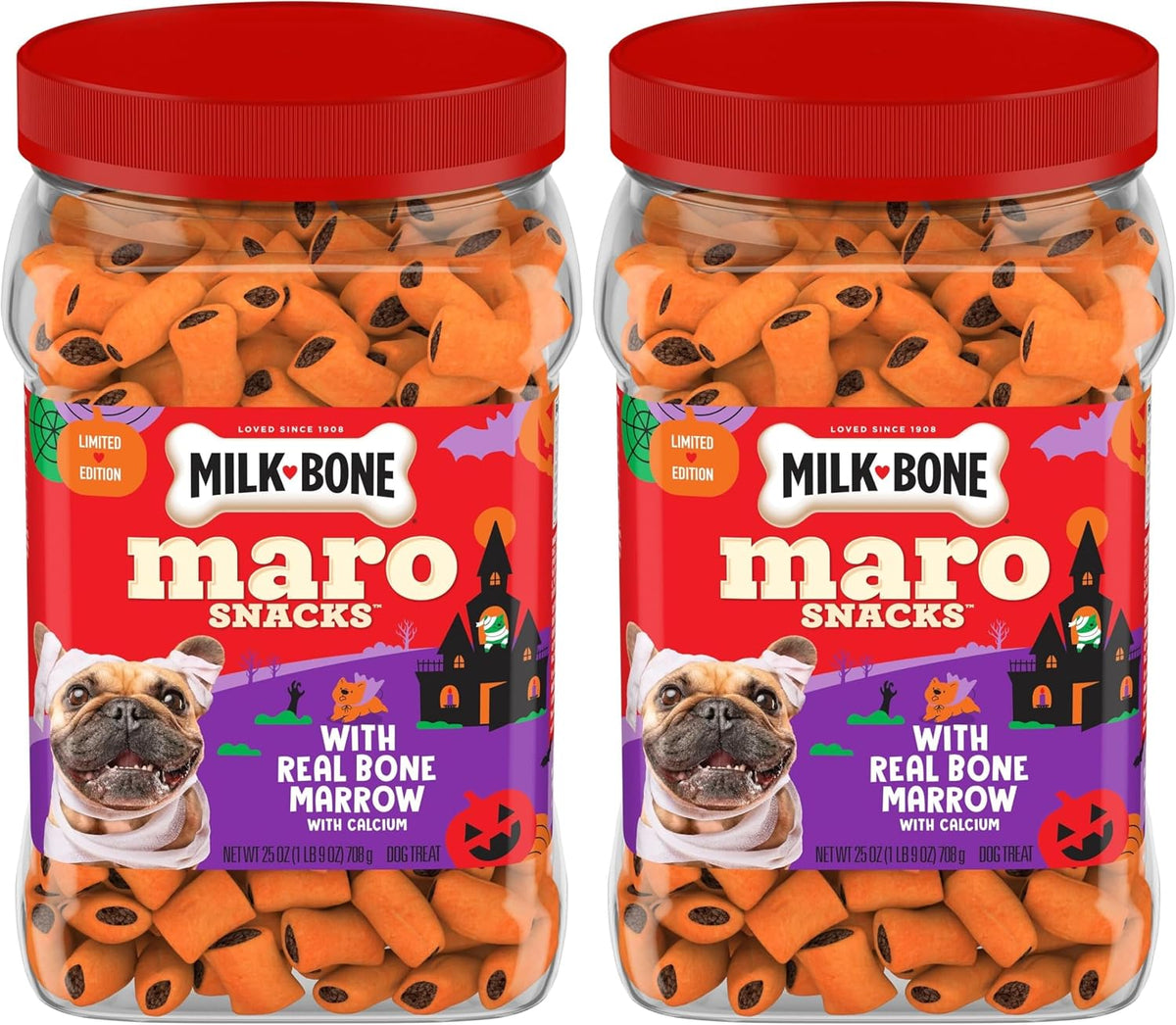 Spooky Biscuits, Halloween Dog Treats, 24 Oz. Pail