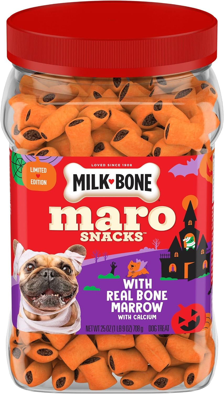 Spooky Biscuits, Halloween Dog Treats, 24 Oz. Pail
