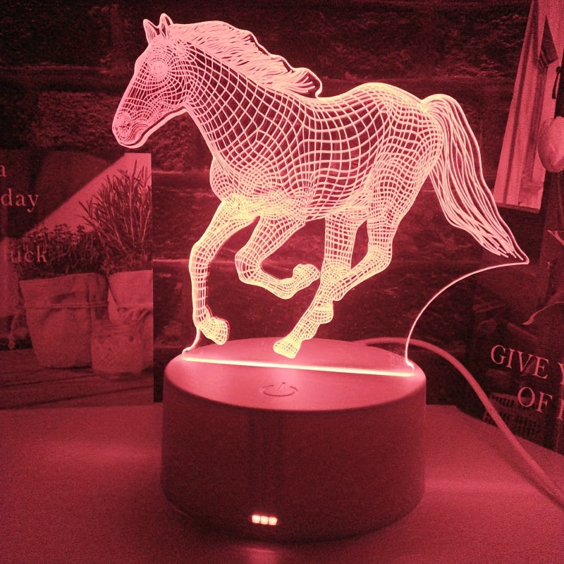 [Night Light] Running Wild Horse Shaped Night Light | 1pc | Holiday Gift for Family and Friends