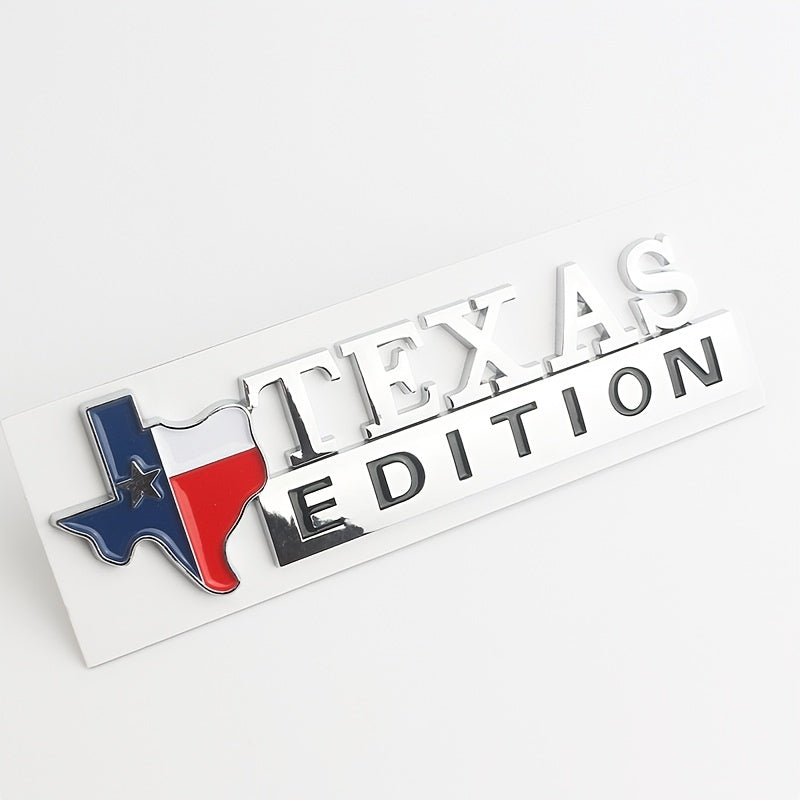 [Modified Texas Lone Star Emblem] A Unique ABS Material Car Emblem, TEXAS Lone Star Modified Car Emblem, Beautiful And Practical Trunk Badge - Leaf Plate Emblem - Side Plate Sticker