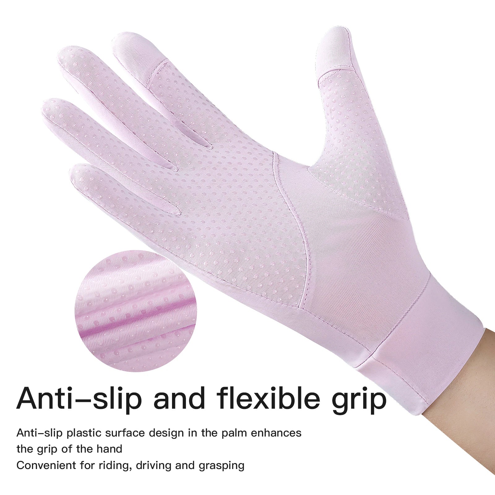 Summer UV Resistant Anti-Slip Horse Riding Gloves Breathable and Thin Shade Gloves