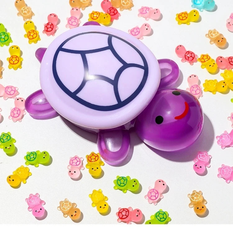 Creative Cute Cartoon Luminous Turtle Resin Charm Eco-Friendly DIY Decoration 17cm Turtle with Small Turtle Ornaments