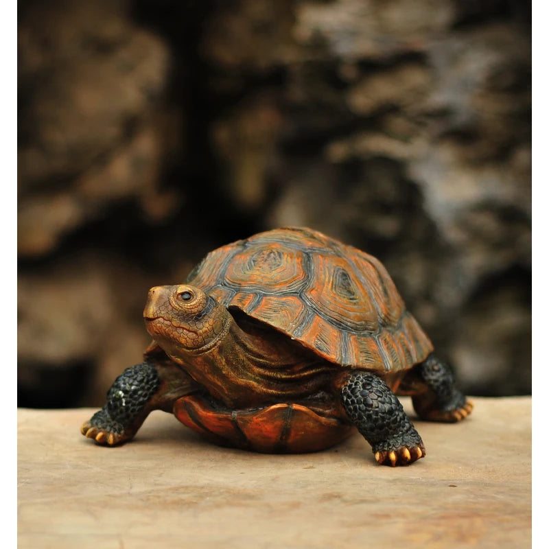 Resin Tortoise Outdoor Garden Pond Fish Tank Bonsai Decorative Turtle Animal Sculpture For Home Garden Decor Ornament