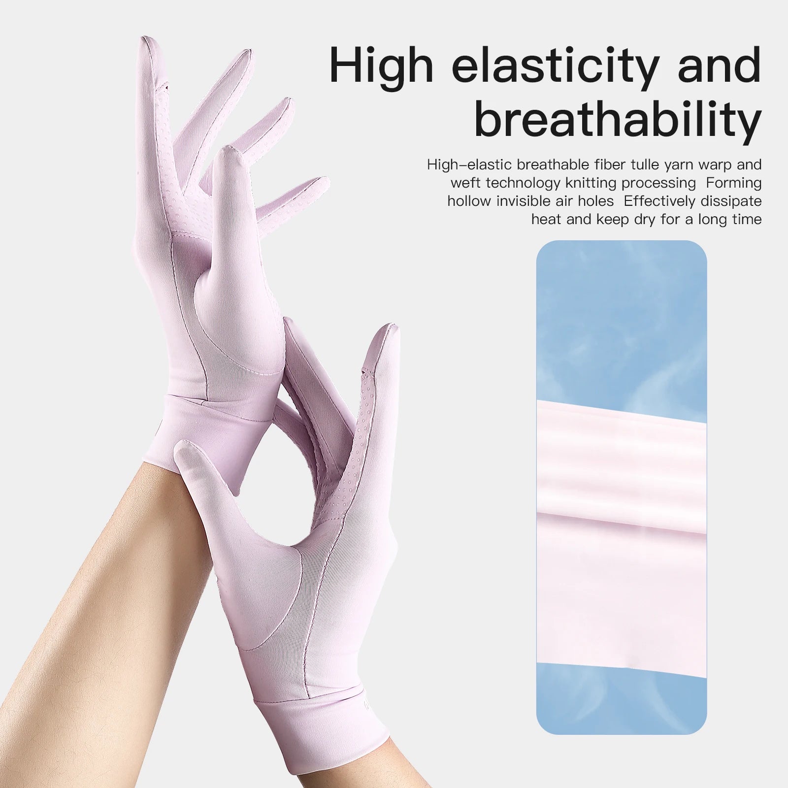 Summer UV Resistant Anti-Slip Horse Riding Gloves Breathable and Thin Shade Gloves
