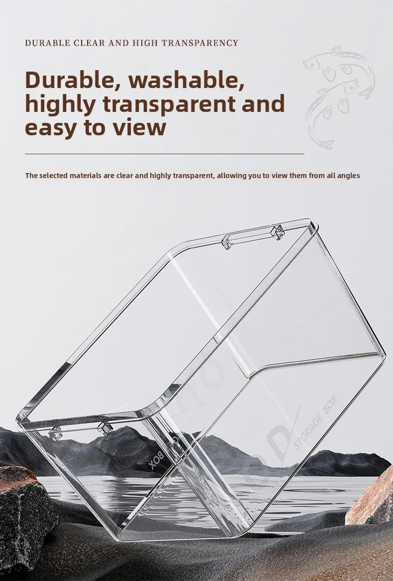 Modern Small Household Fish Tank New Square Goldfish Turtle Breeding Ecological Tank New Small Desktop Aquarium Accessory