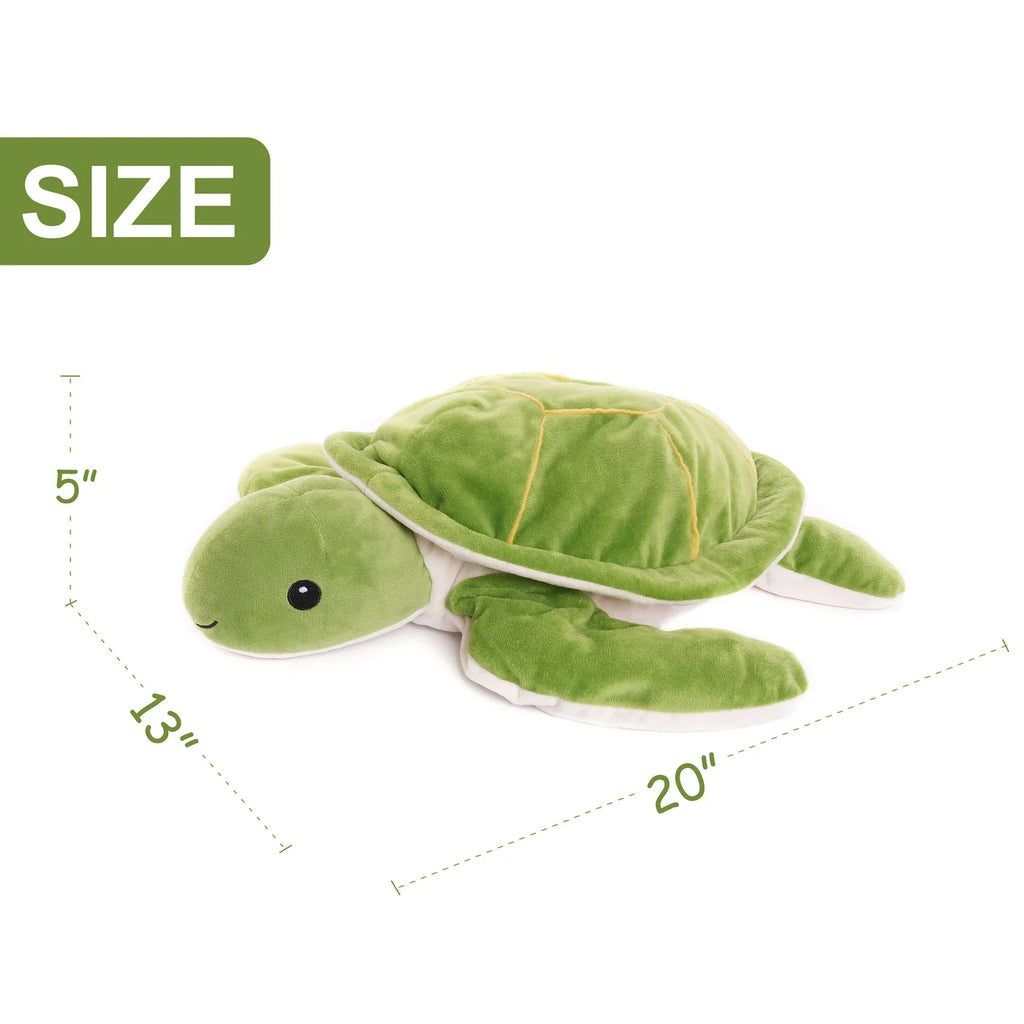 Weighted Plush Sea Turtle Soft Stuffed Animal Heavy Anxiety Relief Sensory Toy for All Ages 2.3lb/1kg