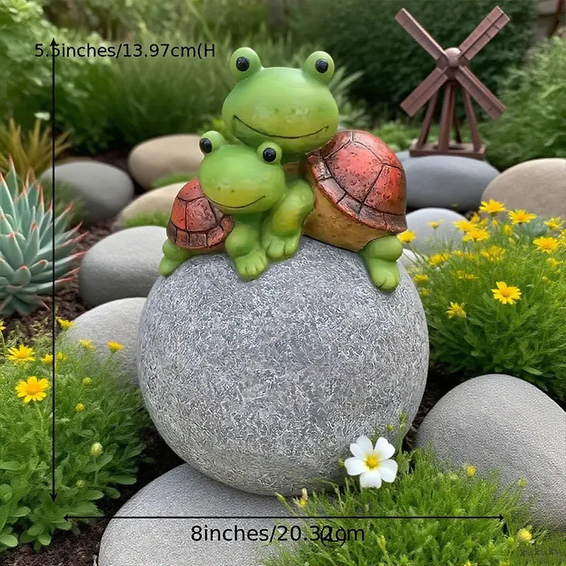 Garden Decor Resin Original Stone Turtle, Must-Have Outdoor Decor for Courtyard Home Aesthetics Creative Garden Decor Items