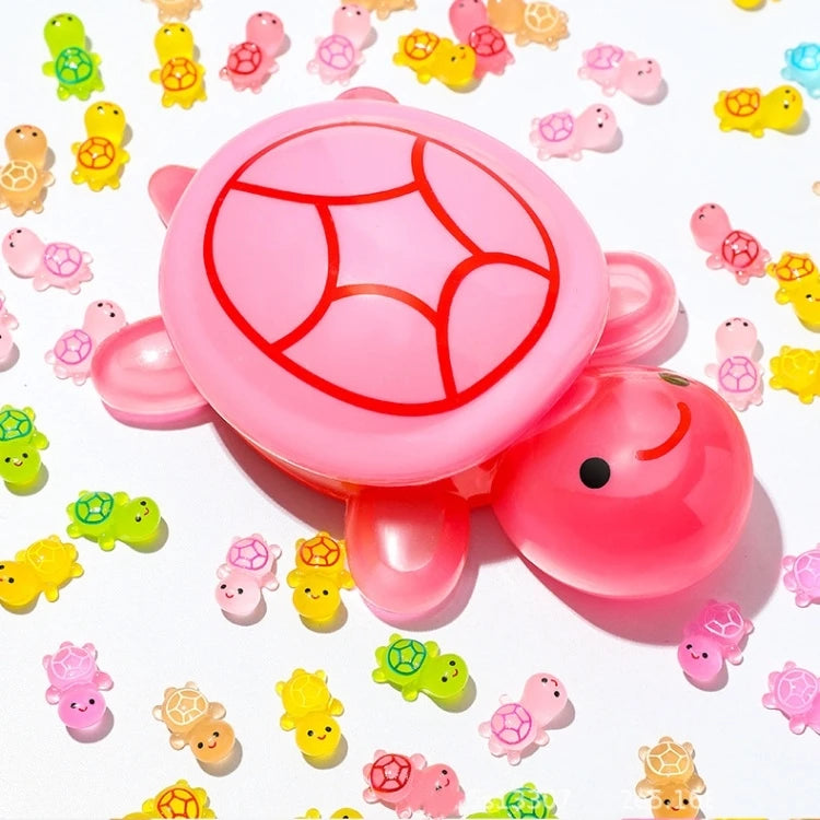 Creative Cute Cartoon Luminous Turtle Resin Charm Eco-Friendly DIY Decoration 17cm Turtle with Small Turtle Ornaments