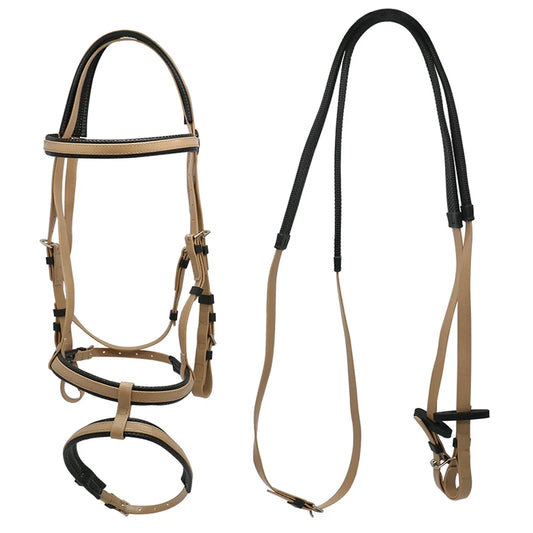 Horse Saddle Bridle with 2 Nose Band