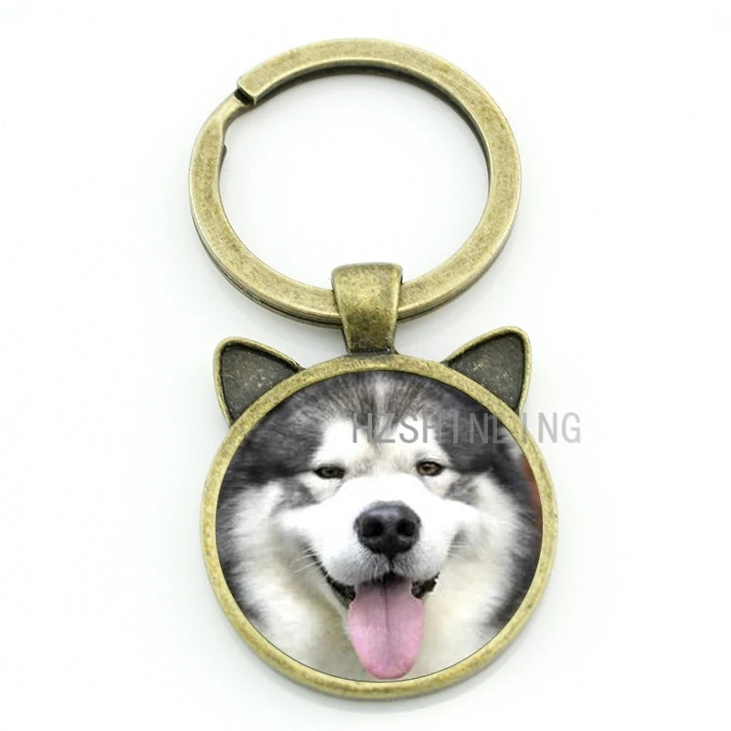 handmade dog keychain