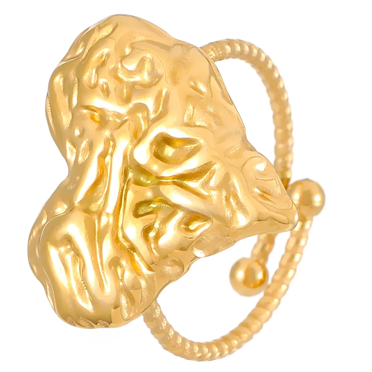 Wholesale Stainless Steel Metal Crab Rings Heart Starfishsea Turtles Open Adjustable Rings Women Jewelry Accessories