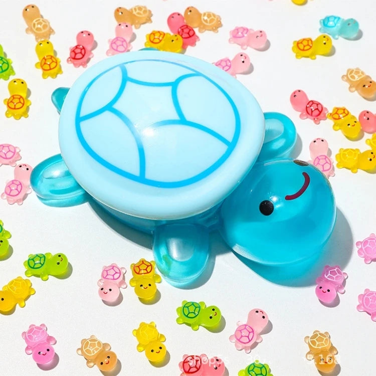 Creative Cute Cartoon Luminous Turtle Resin Charm Eco-Friendly DIY Decoration 17cm Turtle with Small Turtle Ornaments