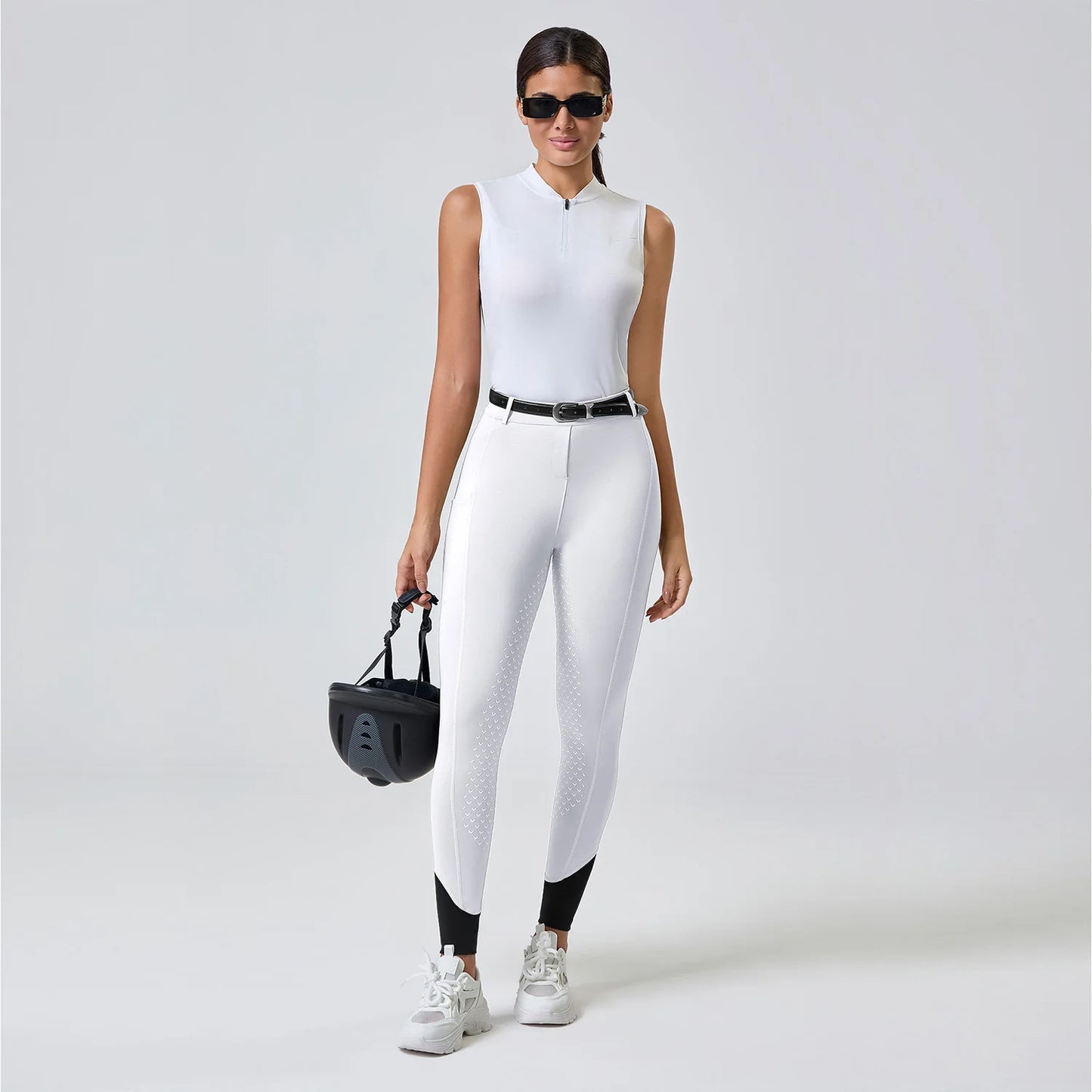 Women Equestrian Clothing Full Seat Silicone Anti-Slip Durable Riding Breeches Horse Riding Pants Tights for Sports Quick-Drying